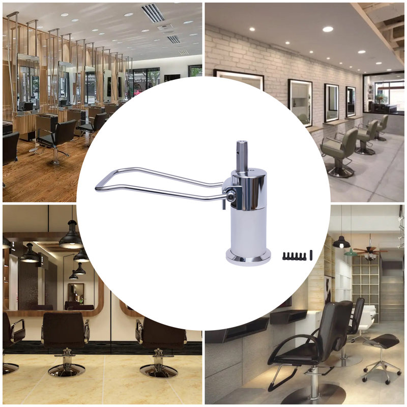 Hydraulic Pump Barber Chair Beauty Salon Heavy Duty Sliver Replacement